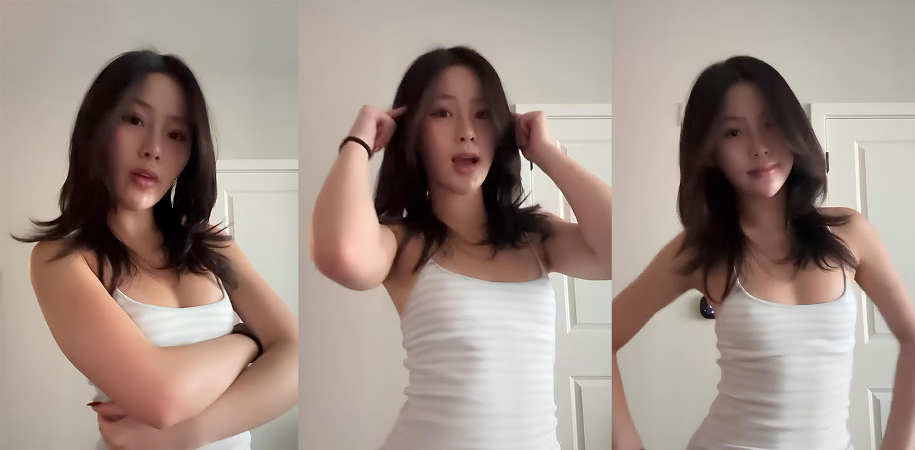 推特网红【sophiekimmx】被渣男曝出性爱视频，白色吊带翘臀后入抬腿狂插被操到哭泣瘫软